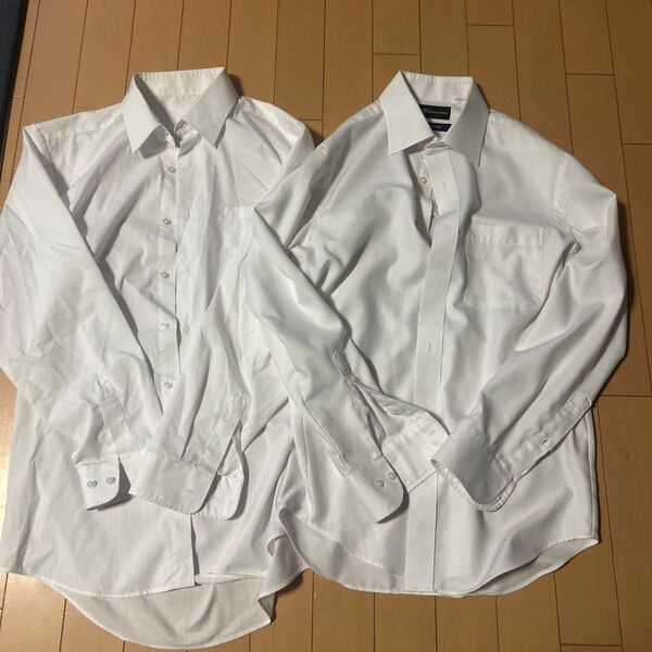 パーフェクトスーツ 白シャツノーブランド ワイシャツ ビジネスシャツ M 170 セット 訳あり