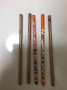 未使用　鉛筆(色鉛筆１本含む) ディズニー系5本　いろいろ詰め合わせ　ミッキー・ミニー・プー　DISNEY