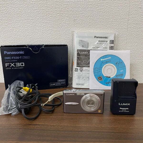 LUMIX LEICA DMC-FX30ブラウンコンパクトデジタルカメラ Panasonic パナソニック ルミックス デジカメ