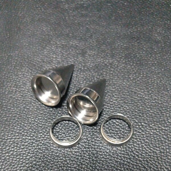 拡張器 18mm ダブルフレア ピアス