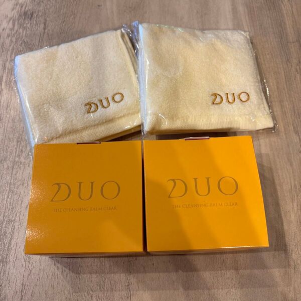 DUO クレンジングバーム クリアEX クレンジング 90g 2個とハンカチ2枚
