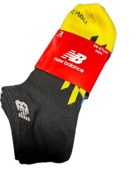 新品 ニューバランス ソックス 3足セット 25-27cm 靴下 紳士