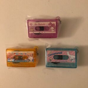 サンリオキャラクターズ カセットテープチャーム 3点セット ガチャ