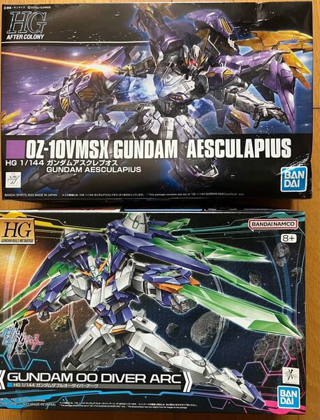未組立 プレバン限定HGアレクレプオス、HGダブルオーダイバーアーク 2点セット