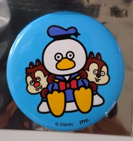 ディズニー ドナルドダック チップとデール 缶バッジ