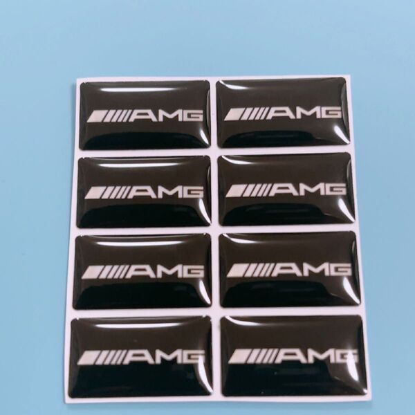 メルセデスベンツ AMG3Dミニステッカー エンブレム シール 8枚入