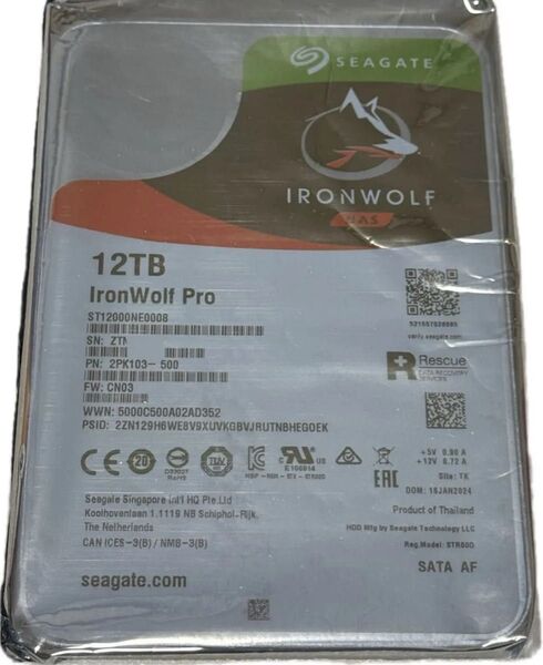 リファービッシュ品 12TB Seagate IronWolf Pro ST12000NE0008 保証あり 複数在庫