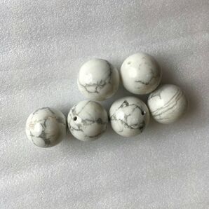 6粒入 天然石ハウライト12㎜新品