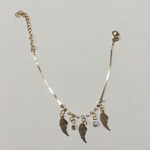 ゴールドアンクレット新品 羽根