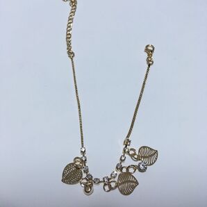 ゴールドアンクレット新品 リーフ
