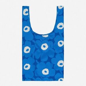 新品 マリメッコ スマートバッグ ウニッコ ブルー エコバッグ