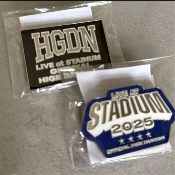 Official髭男dism ヒゲダン スタジアム 2025 ガチャ 髭ダン 公式グッズ ピンバッジ ピンズ 2個セット