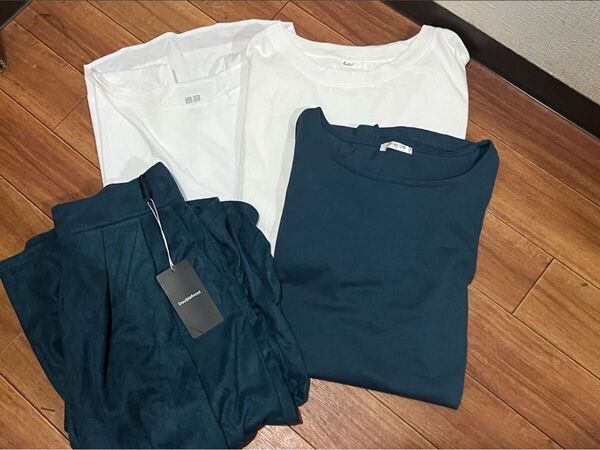 新品 ユニクロ など カットソー3点パンツ1点タグ付き まとめ売り