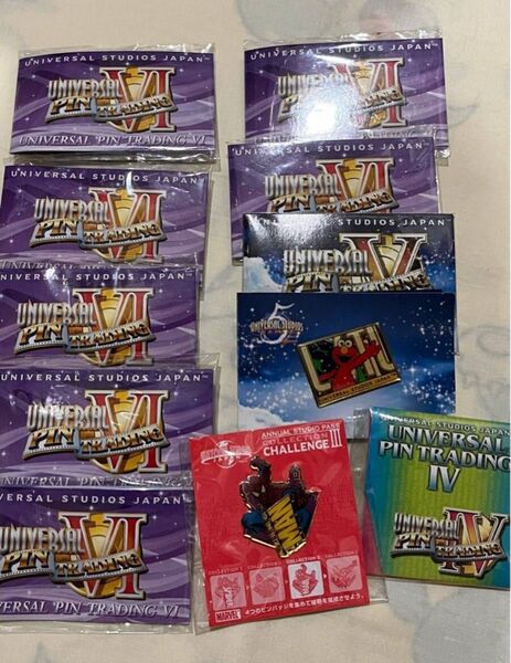 新品未使用 USJ 非売品 ピンバッチ ピンバッジ セット ユニバーサルスタジオジャパン
