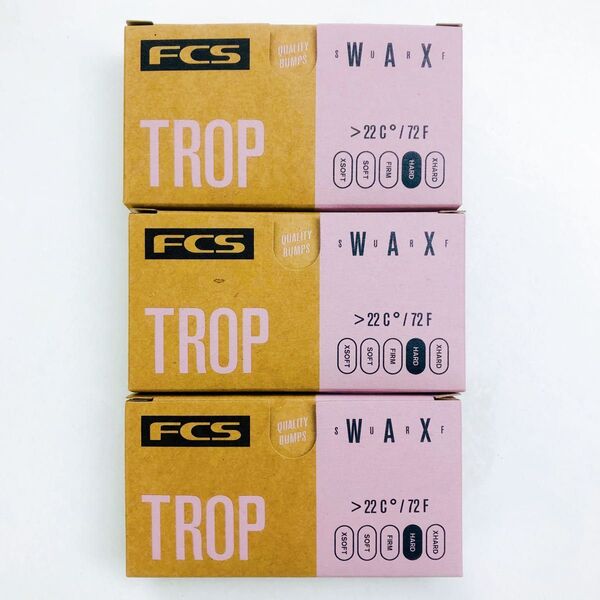 FCS サーフィン wax ワックス トロピカル tropic 3個 surfing surfboard サーフボード No914