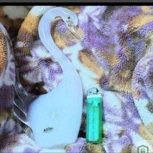ガラス工芸 マルティグラス 白鳥 置物 オブジェ インテリア コレクション