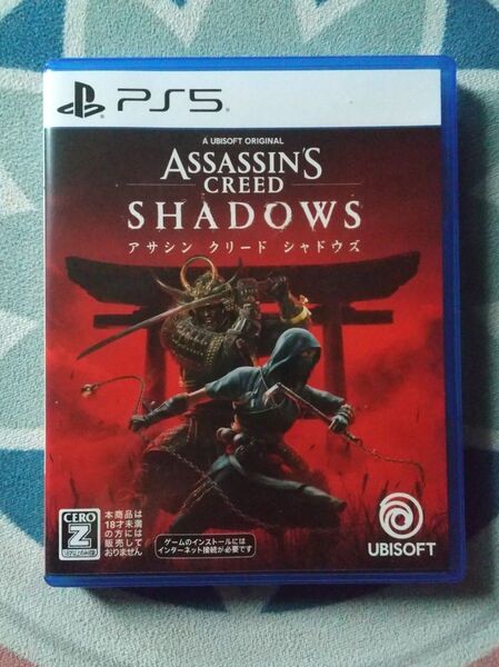 PS5ソフト アサシンクリード シャドウズ 初回特典コード、オリジナルスマホリング付き 送料込み