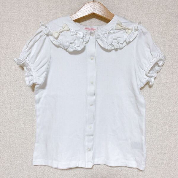 Shirley Temple シャーリーテンプル半袖Tシャツ 140 オフ白
