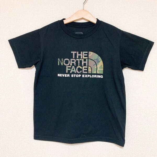 THE NORTH FACE ザ・ノース・フェイス カモロゴTシャツ 140 黒
