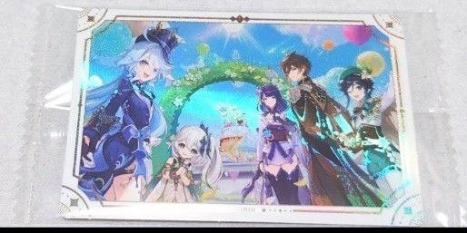 原神 シールウエハース (フリーナ&ナヒーダ&雷電将軍&鍾離&ウェンティ)