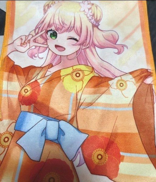 ホロライブ 極楽湯 RAKUSPAコラボ桃鈴ねね マフラータオル