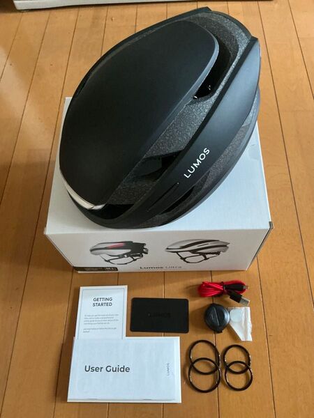 新品未使用品 LUMOS Ultra ヘルメット M-L(55-61cm)BLACKフロント リア LED搭載