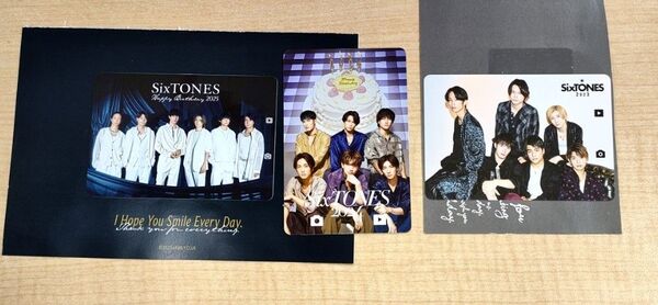 【3セット】 SixTONES バースデーカード ファンクラブ 2023〜2025年