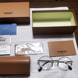 【ほぼ未使用】BURBERRY メガネ 度入り 元のレンズ付き