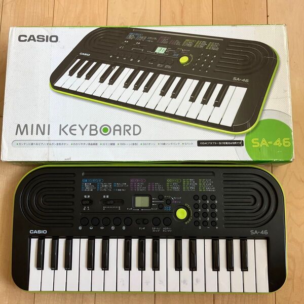 【訳あり】CASIO SA-46 ミニキーボード 電子キーボード キッズ 練習用 持ち運び イベント