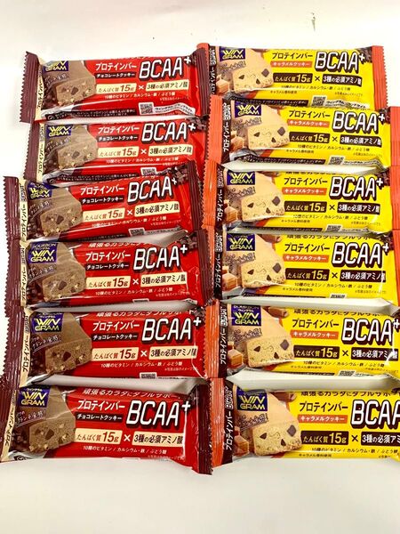 ブルボン プロテインバー BCAA チョコレート キャラメルクッキー 2種12本