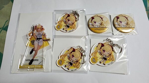 にじさんじ/パリーグコラボ/鷹宮リオン/まとめ売り/アクスタ/アクキー/缶バッジ
