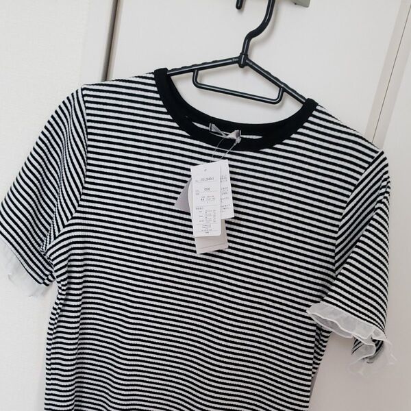 まもなく販売終了!!ボーダー柄Tシャツ しまむら mysa closet テレコボーダーT