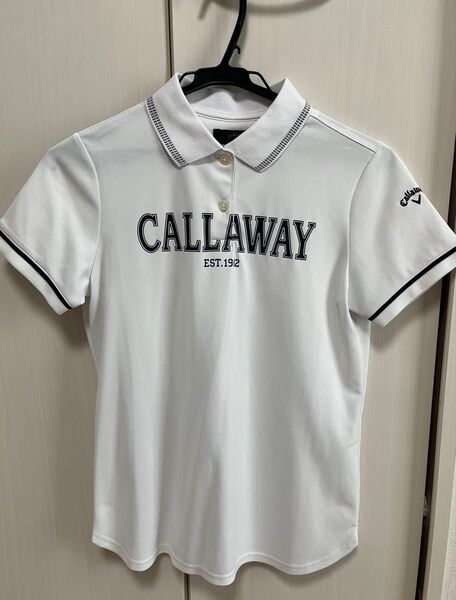 CALLAWAY キャロウェイ 半袖ポロシャツ ゴルフウェア 白 ホワイト レディース