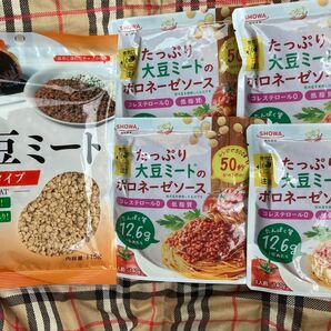たっぷり大豆ミートのボロベーネソース 4袋 大豆ミート ミンチタイプ1袋