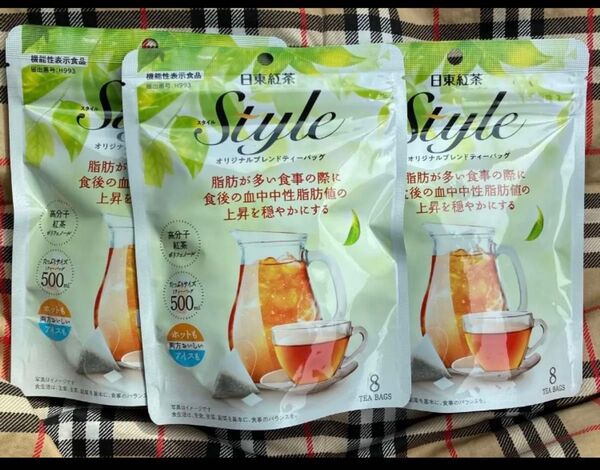 日東紅茶 Style(スタイル)オリジナルブレンドティーバッグ 8P 3袋