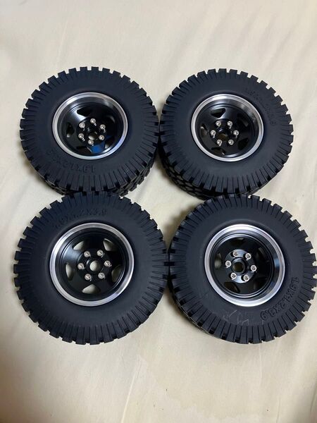 クローラ 金属 ホイール タイヤ 1.9 ビードロック RC タミヤcc01 cc02 cr01