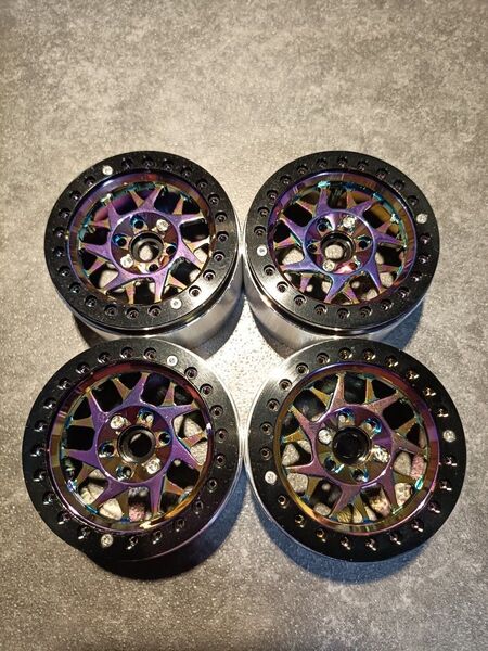 金属ホイール 4個セット 2.2インチ cr01 cc02 クローラー ビードロック
