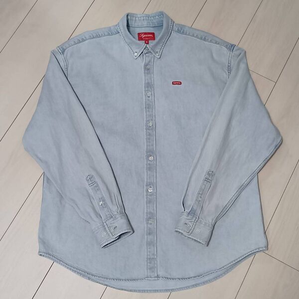 【美品】Supreme (シュプリーム)/24SS Small Box Shirt "Washed Blue"/ライトブルー/M