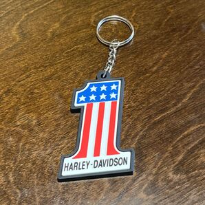 HARLEY-DAVIDSON No. 1 Rubber KeyChain ハーレーダビッドソン キーホルダー