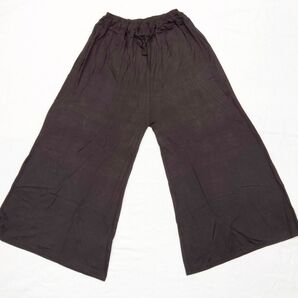 【M】 黒 スカーチョ スカンツ ヨガウェア ダンスウェア 部屋着 ガウチョ ワイドパンツ パンツ ガウチョパンツ