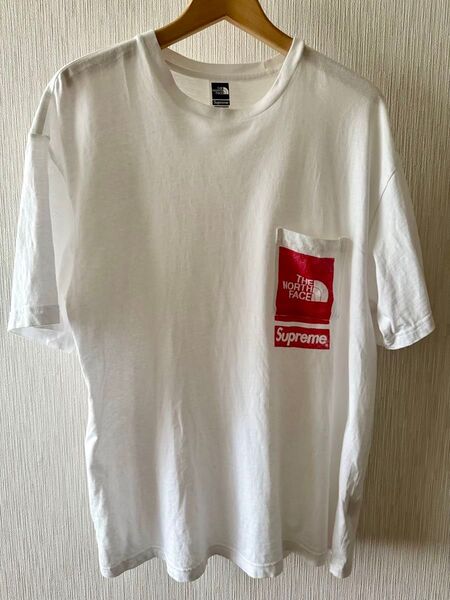 23SS Supreme × The North Face Printed Pocket Tee M