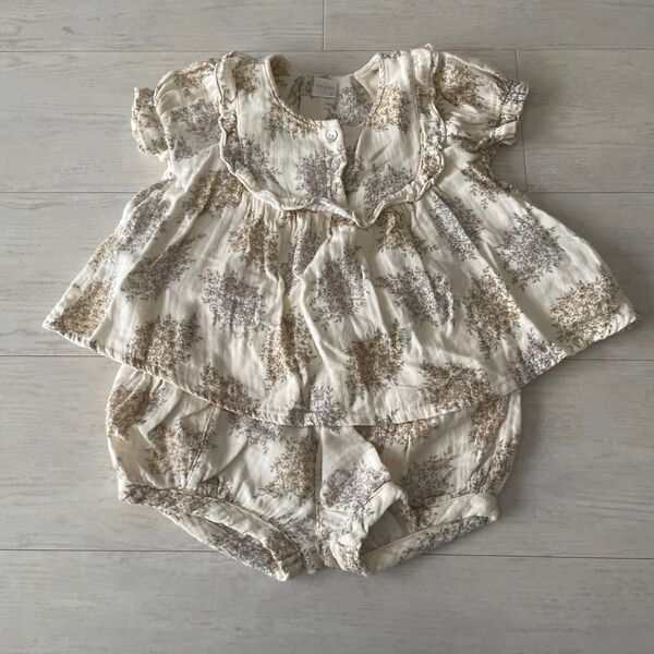 テータテート tete a tete 花柄セットアップ80 パンツ90
