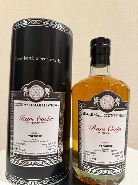 【未開栓】モルツ・オブ・スコットランド トーモア 1992-2023 バーボンホグスヘッド ウイスキー 700ml 42.5%