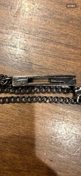 グッチ GUCCI ネックレス カットアウト 喜平 G ブラック