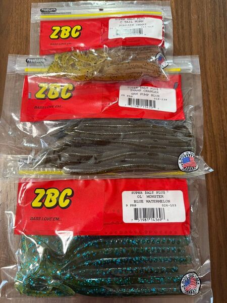 【ほぼ未使用】ZBC ズーム スワンプクローラー オールドモンスター Cテールワーム