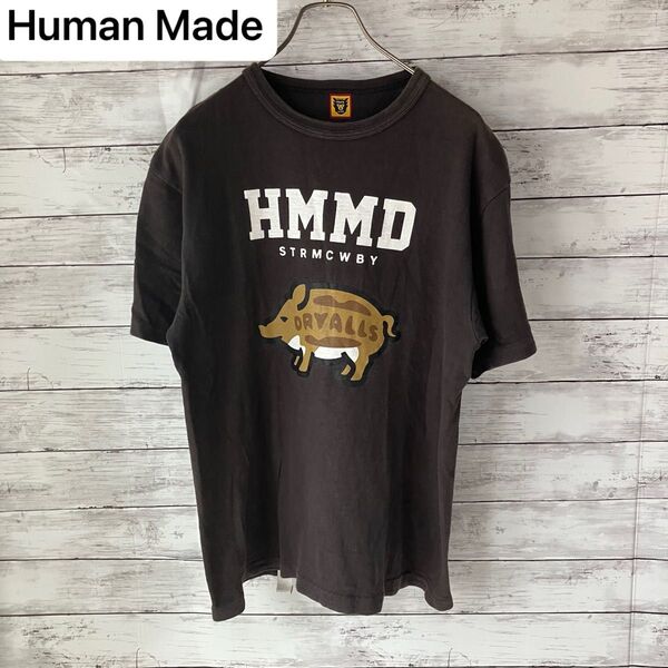 【希少】human made ヒューマンメイド 半袖Tシャツ 猪 イノシシ アニマルロゴ DAYALLS tee shirt M