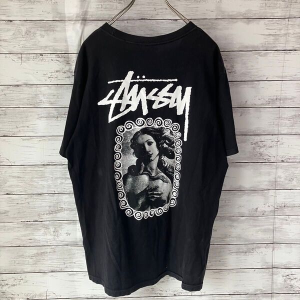 【希少】ステューシー stussy 半袖Tシャツ ヴィーナス VENUS ストックロゴ 両面プリント