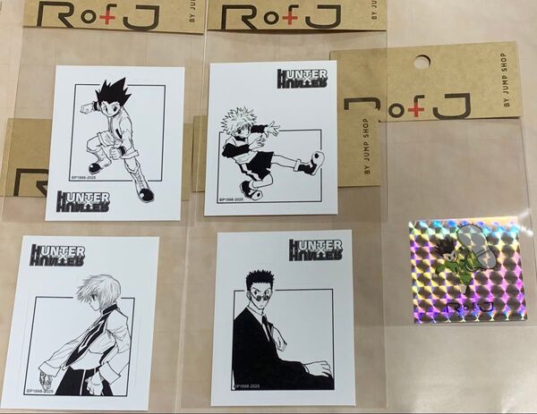 RofJ ステッカー HUNTER×HUNTER クラピカ キルア ゴン レオリオ