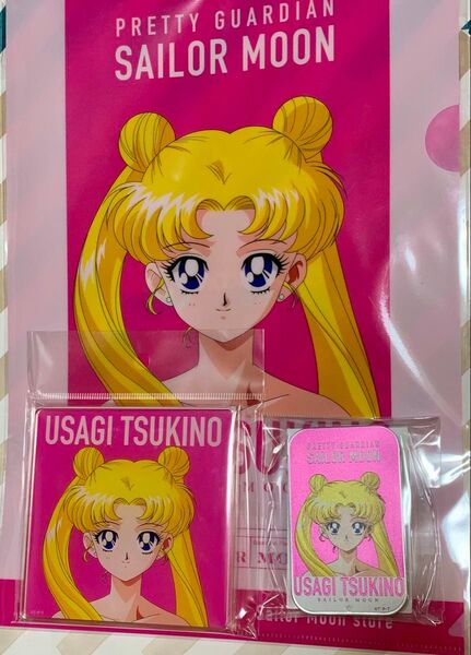 セーラームーンストア セーラームーン バースデー 月野うさぎ アクリルコースター クリアファイル スライド缶