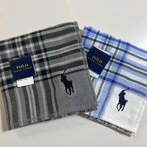 POLO RALPH LAUREN ポロ ラルフローレンタオルハンカチ 2枚